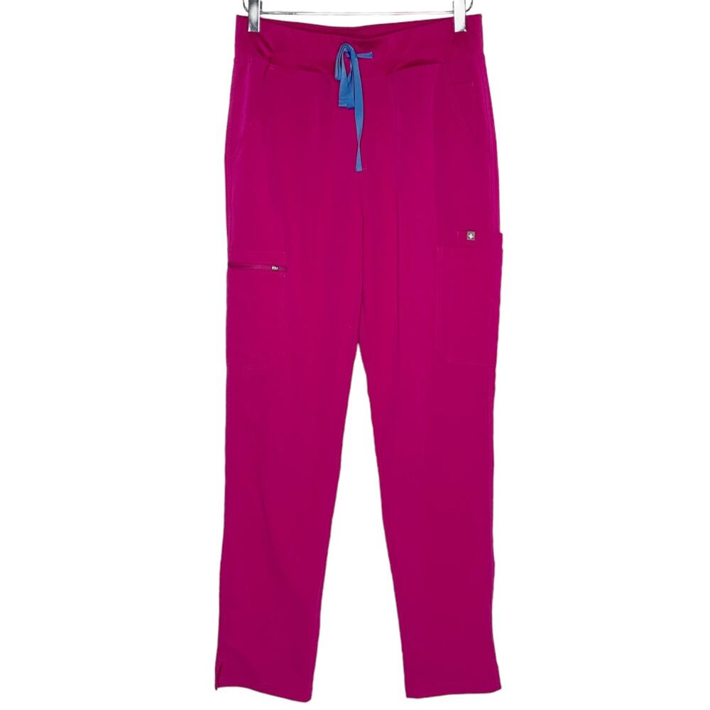 FIGS M Tall Womens Pink Yola Scrub Pants Medical Nurse Uniform